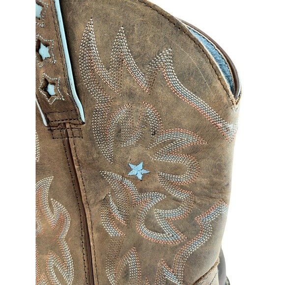 Ariat Boots Western Driftwood Probaby Round Toe Womens Sz 9.5 brown 2485 - Picture 5 of 10